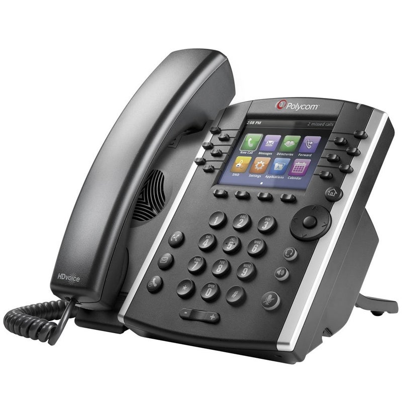 Polycom VVX 411 Skype for Business Edition (2200-48450-019), Black